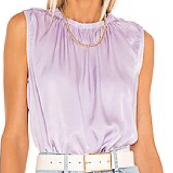 Smock knecked tank in purple. Perfect condition - Picture 2 of 2